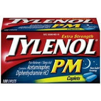 McNeil Tylenol PM Pain Reliever/Nighttime Sleep Aid, 100 ea