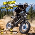 thumbnail image 3 of ZorixBike Electric Bike for Adults,Dual Motor Peak 3000W Ebike,20" Fat Tire E Mountain Bike,48V 20Ah Battery 80 Miles, UL 2849 Electric Bike, 3 of 9