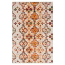 SAFAVIEH Kilim Heathe Tribal Wool Area Rug, Ivory/Gold, 8' x 10'