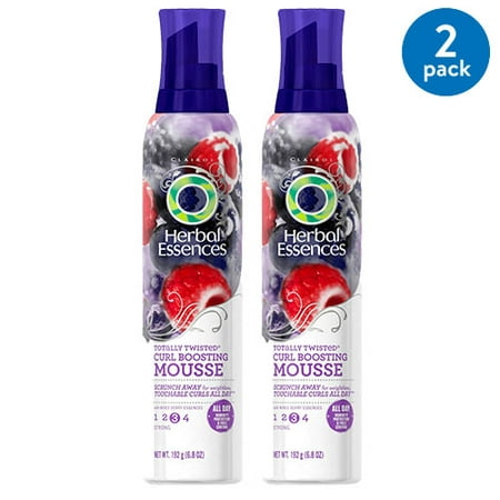 Herbal Essences Totally Twisted Curl Boosting Mousse, 6.8 oz, Pack of (Best Product To Curl Wavy Hair)