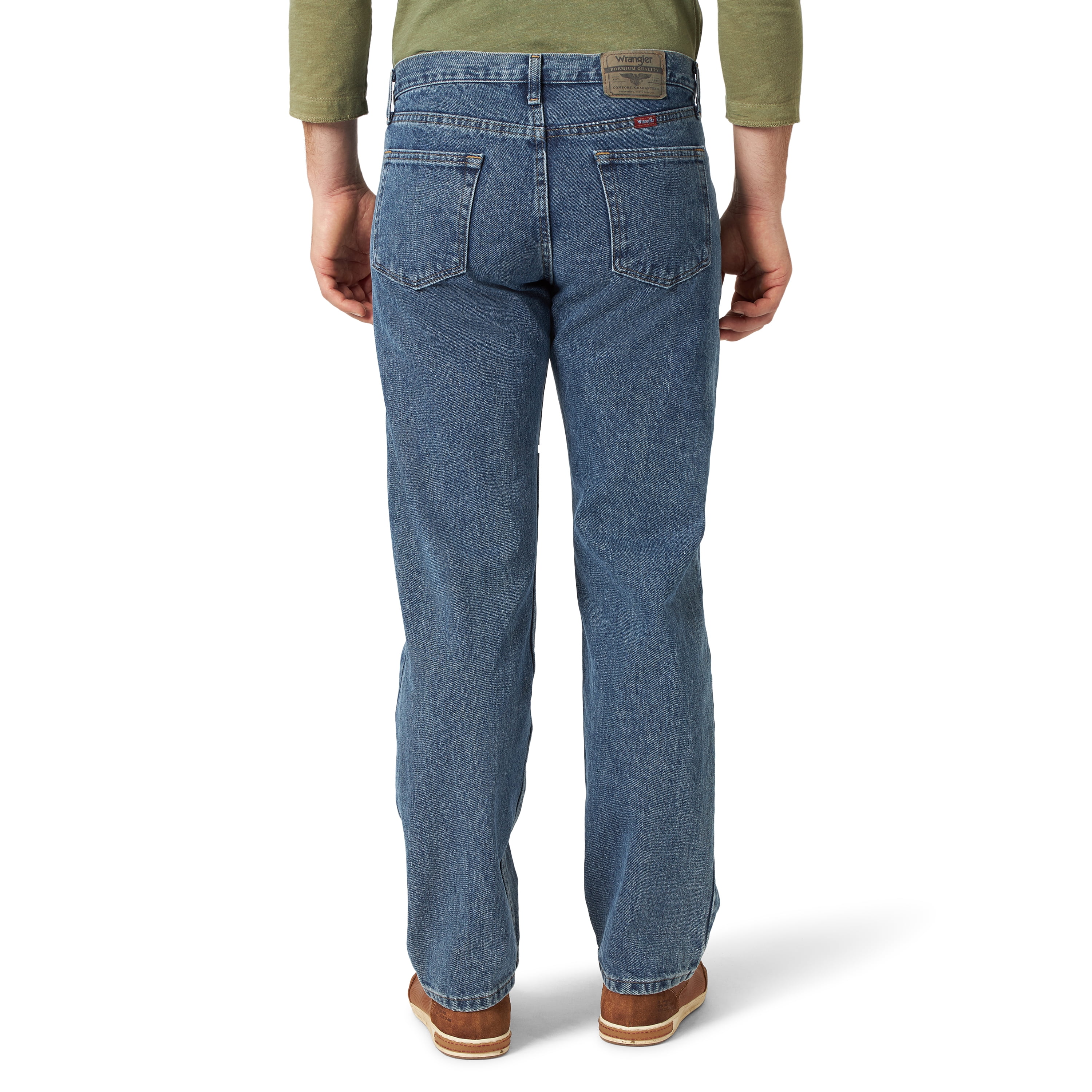 Wrangler Men's and Big Men's Relaxed Fit Cotton Jeans