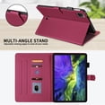 thumbnail image 4 of for iPad Air 11 inch (2025 M3/2024 M2) Case, Rhombus Pattern Multiple Viewing Angles Stand Slim Folio Cover (Red), 4 of 7