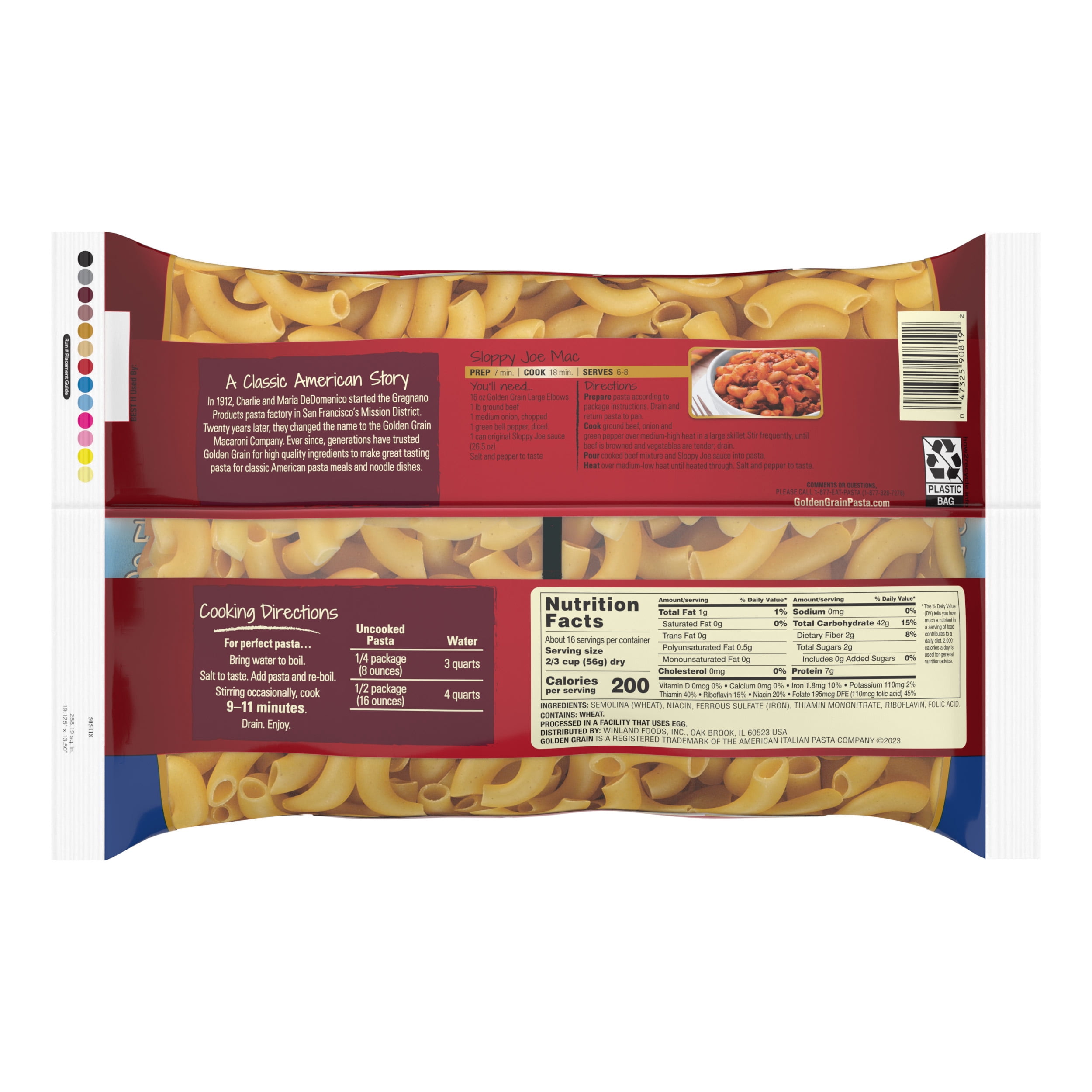 Golden Grain Large Elbows, 32 oz