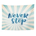 thumbnail image 1 of JSDART Quotes Lettering on Vintage Motivational About Running and Inspiration Phrases Retro Rays Rusty Wall Art Hanging Tapestry Home Decor for Living Room Bedroom Dorm 60x80 inch, 1 of 1