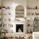 thumbnail image 5 of 30x40 pulgadas arched wall mirror - wall - mounted vanity mirror con arch metal frame para bathroom, dormitorio o sala de estar, gold (hanging o leaning), 5 of 8