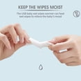 thumbnail image 4 of Wet Wipes Warmer,Baby Wet Wipes Warmer USB Wipe Dispenser Portable Diaper Wipes Heater Box for Home Car Travel Green, 4 of 5