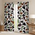 thumbnail image 2 of jejeloiu Wild Mallard Duck Black Out Curtains,Gray Green Brown Curtains Pack of 2 (42x63 Each) For Kids, 2 of 6