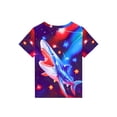 thumbnail image 5 of ATAIKU Summer Pajamas for Boys Shark Short Sleeve 2-Piece PJs Set Toddler Kid Comfy Sleepwear Size 3-12Y, 5 of 13