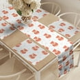 thumbnail image 2 of Ambesonne Fox Table Runner & Placemats, Vintage Animal Sleeping, Placemat 4 pcs + Runner 14"x72", Coral Beige, 2 of 2