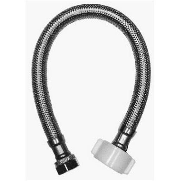 7233-16-38-2 0.38 C x 0.88 Robinet x 16 Po Connecteur de Toilette en Acier Inoxydable