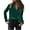 Army Green, variant on Women's Velvet Cardigan - Long Sleeve Turndown Collar Blouse, Solid Color Shirt