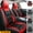 Black+Red, variant on Car Seat Covers Fit for 2000-2024 Hyundai Elantra Tucson,5-Seat PU Leather Cushion Protector, Full Set Front Back Seat Cover for Hyundai loniq Accent Kona Veracruz Black&Red
