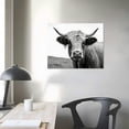 thumbnail image 3 of Nawypu Black and White Framed Nature Prints Wall Art Animals Poster large Highland Cow Vintage Canvas Artwork for Living Room Farmhouse Wall Decoration, 3 of 4