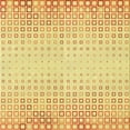 thumbnail image 1 of Ahgly Company Machine Washable Indoor Square Transitional Orange Area Rugs, 4' Square, 1 of 7