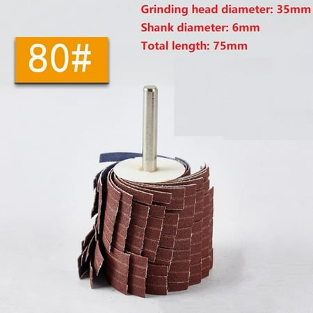 

1pc 35*45*6mm Mounted Abrasive Sanding Cloth Wire Striping Grinding Wheel