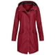 thumbnail image 1 of Chaqueta de Lluvia de Color Sólido Para Mujer Abrigo Largo Impermeable A Prueba de Viento Con Capucha Para Exteriores Odeerbi  ODB-6, 1 of 4