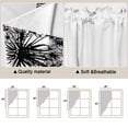 thumbnail image 5 of Dandelion Swag Valances for Windows 2 Pack, Kitchen Window Curtains 36 Inch Length, Black White Modern Country Rustic Plants Privacy Swag Curtains for Living Room/Bathroom with Rod Pocket 36"x36", 5 of 8