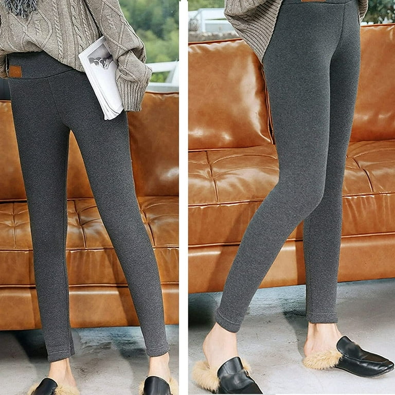  NORMOV Fleece Lined Leggings with Pockets for Women