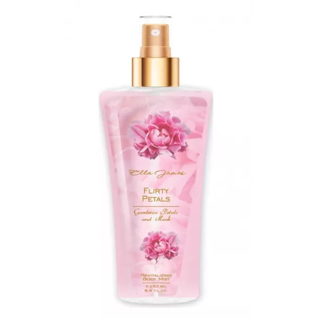 Bruma corporal Ella James Flirty Petals para mujer, 250 ml