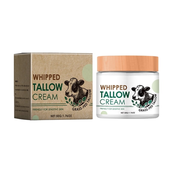 PiGOGI Whipped Beef Tallow Balm, Moisturizes and Soothes Sensitive Skin, Fresh Scent, 50g, for Face and Body