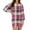 Purple Pink, variant on Women's Casual Dress Long Sleeve Round Neck Solid Color Classic Fit Midi Dress for Spring Fall Daily Wear,Blue,L