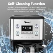 Gevi 14-Cup Programmable Drip Coffee Maker, Stainless Steel Smart Coffee Pot with Touch Control & Automatic Clean, Summer Edition