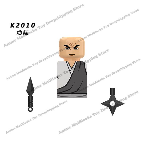 Bloques de construcción de Naruto Sasuke Kakashi Akatsuki para niños, Mini figuras de acción de dibujos animados de Anime, juguetes de montaje de cabezas, regalos de cumpleaños qym unisex