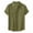 Army Green, variant on Patlollav Mens Shirt Casual Solid Buttons Beach Double Pocket Turndown Short Sleeve Blouse Tops