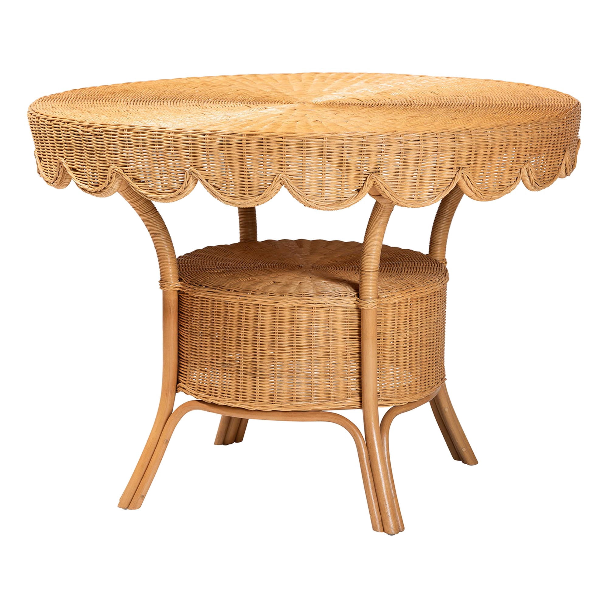 bali & pari Arisu Boho Dining Set, 5-Piece, Light Honey