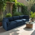 thumbnail image 3 of Patioflare Flexiform Modular 3-Seater Patio Sofa Set, Blue, 3 of 8
