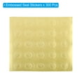 thumbnail image 3 of Uxcell Embossed Seal Stickers,  200Pcs Small Heart Wax Looking Embossed Envelope Self Adhesive Sticker, Gold Tone, 3 of 6
