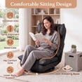 thumbnail image 5 of ELLEGNT 360° Swivel Floor Gaming Chair – Folding, Adjustable Lounger Couch for Lazy Relaxation, Black, 5 of 10