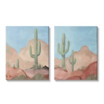 Stupell Industries Warm Sunny Desert Cactus Western Landscape , 24 x 30, Design by Jacob Green