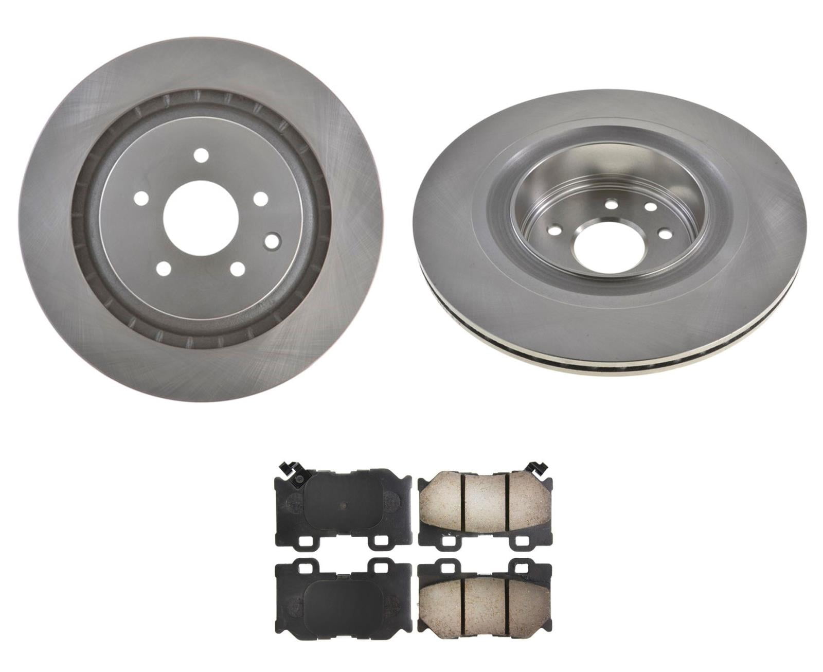 Buy For 0919 Nissan 370Z With Nismo 350MM 4 Piston Caliber Brake REAR Rotors Pads Online at
