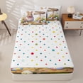 thumbnail image 4 of Homewish Colorful Easter Eggs Kids Zipper Twin Comforter Sets with Fitted Sheet and 2 Pillowcases,Rustic Farm Animal Bunny Multicolor Flowers Zipper Bedding Set For Girls,Reversible,4-Piece, 4 of 7