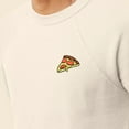 thumbnail image 5 of Dalix Pizza Embroidered Crewneck Fleece Sweatshirt Pullover Mens in Natural XL X-Large, 5 of 5