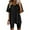 Black, variant on Baqcunre Workout Sets for Women Two Piece Outfits Short Sleeve Tops Short Pants Running Yoga Sport Sets Womens Fashion Outfits for Women Two Piece Sets for Women Womens Clothes Black L