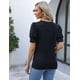thumbnail image 3 of Blusa Manga Corta Abullonada Para Mujer Camiseta Ajustada, 3 of 5