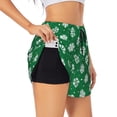 thumbnail image 3 of Lsque Snowflake Printed Women's Running Shorts with Liner Pockets,Elastic Quick Dry Workout Athletic Gym Yoga Shorts,Womens High Waist Shorts-Large, 3 of 9