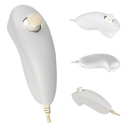 Insten Silicone Skin Case For Nintendo Wii Nunchuck, White