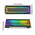 thumbnail image 3 of 5V/3Pin ARGB AURA Sync 2280 SSD M2 Radiator Aluminum PC RGB M.2 Nvme NGFF Cooler Heatsink Solid State Drive Heat Sink Silvery, 3 of 6