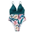 thumbnail image 5 of Traje de baño de una pieza HUOGUO, sexy, con estampado de flores, monokini para mujer, 5 of 5