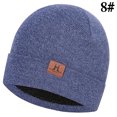 thumbnail image 2 of Beanie Hat Warm Unisex Solid Color Knit Cuffed Beanie Hat Watch Cap for Winter, 2 of 10