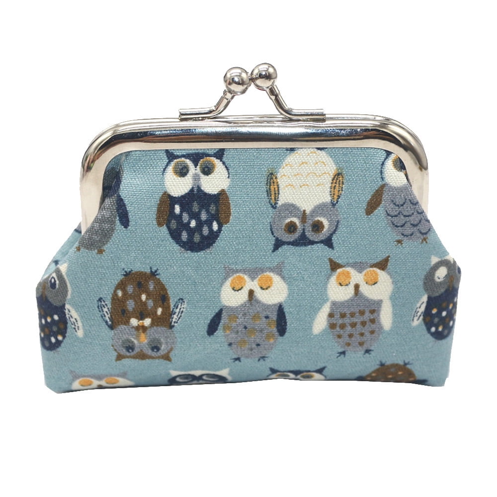 Women Girls Wallet Change Coin Purse Cards Holder Case Mini Clutch Handbag Owl 