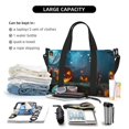thumbnail image 4 of Travel Duffle Bag Spooky Halloween Travel Tote Bags Carry on Luggage Waterproof Weekender Bags with Top Handle Adjustable Shoulde Strap for Travel Gym, 4 of 5