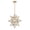 Gold, variant on Moravian Star Pendant Chandelier Seeded Glass Gold Light 15 Inches