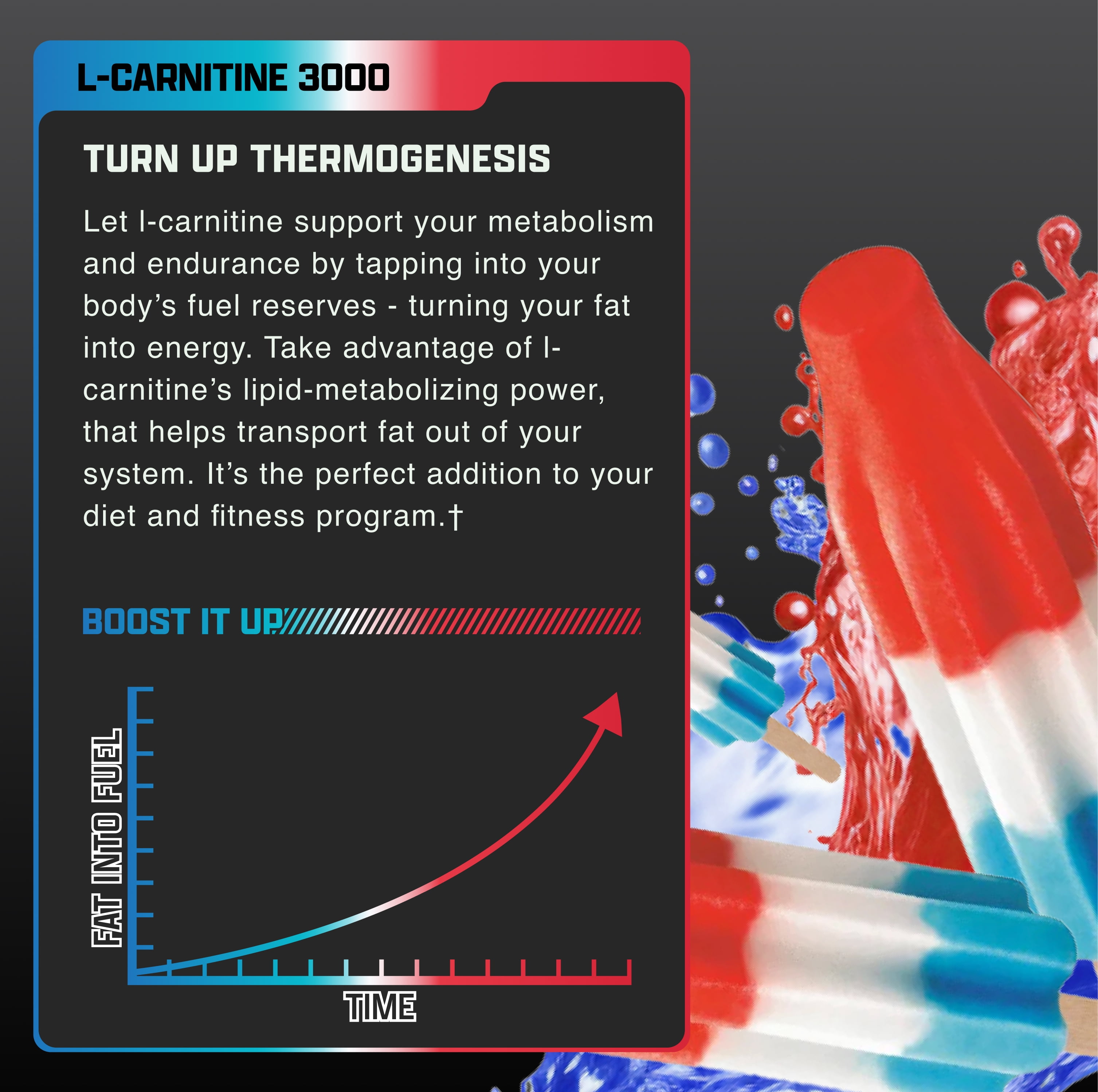 Nutrex Research L-Carnitine 3000 Premium L Carnitine, Stimulant-Free Workout Drink, 31 Servings, Lunar Pop