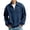 Navy, variant on Men's Quarter Zip Long Sleeve Shirts Cable Knit Mock Neck Polo Sweater Casual Pullover Sweater