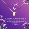 thumbnail image 2 of Anavia Keep It Up Card Gift Jewelry, Inspirational Card Necklace, Cheer up Gift, Encouragement Gift for Friend-[Gold Cube,Royal Purple Gift Card], 2 of 3