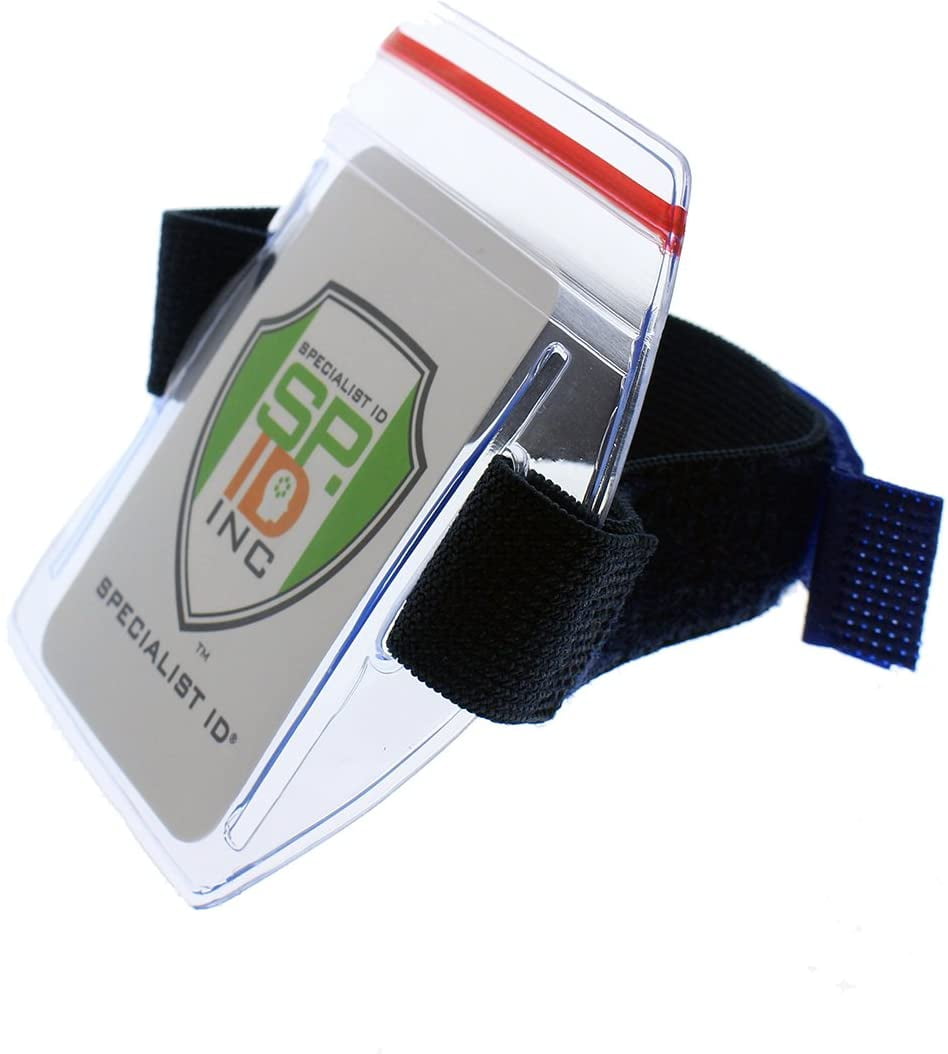 3 Way Security Patrol Armband Wrist Belt Fit Neck Strap ID Card Badge Holder 